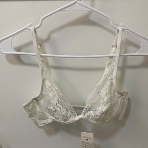 Eberjey white lace underwire bralette